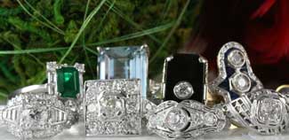 antique estate vintage filigree diamond engagement wedding jewelry rings