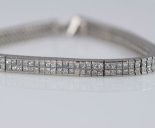 10ct Diamond Line Bracelet