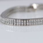 10 carat estate diamond line bracelet