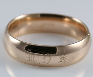 Antique Gold Bangle Bracelet