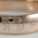 Antique Gold Bangle Bracelet