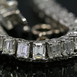 15ct Diamond Platinum Line Bracelet
