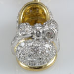 Diamond Baby Shoe Charm
