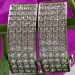 Vintage White Gold Diamond Earrings