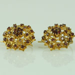 Antique Garnet Gold Earrings