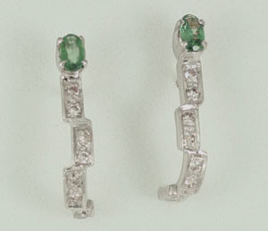 Alexandrite Diamond Earrings