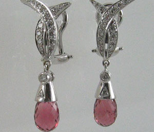 Adler Topaz Wedding Earrings