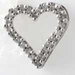 White Gold Diamond Heart Pendant