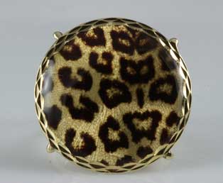 Animal Print Gold Ring