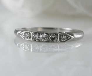 Diamond Platinum Wedding Band