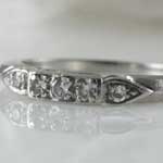 Diamond Platinum Wedding Band