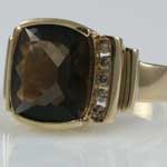 Vintage Brown Quartz Ring