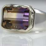 Vintage Ametrine White Gold Ring