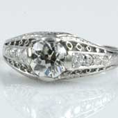 antique ladies early 1900s diamond filigree old european ring
