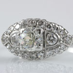 Ladies Old European Wedding Ring