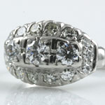 Platinum Old European Wedding Ring