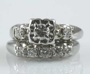 Traditional Vintage Matching Bridal Set
