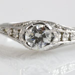 Edwardian Old European Wedding Ring
