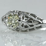 Yellow European Diamond Filigree Ring