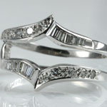 Vintage Diamond Wedding Ring Guard