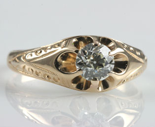 Vintage Old European Diamond Ring
