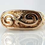 Bold Wide Vintage Gold Ring