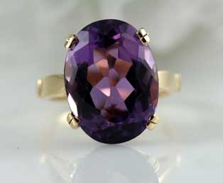8 Carat Vintage Amethyst Ring