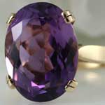 8 Carat Vintage Amethyst Ring