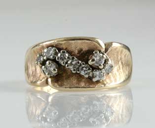 Estate Gold Diamond Band