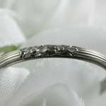 Engraved Gold Wedding Band