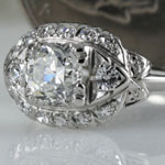 Estate European Diamond Wedding Ring