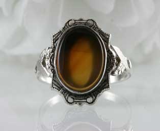 Agate Sterling Silver Ring