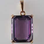 Amethyst Rose Gold Pendant