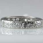 Unique Platinum Diamond Anniversary Band