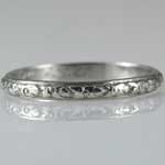 Antique Engraved Wedding Band