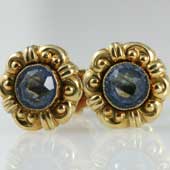 estate jewelry bucherer aquamarine earrings
