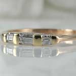 Vintage Baguette Wedding Ring
