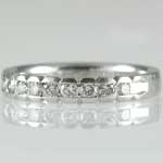 Vintage Platinum Wedding Band