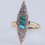Antique Turquoise Diamond Ring