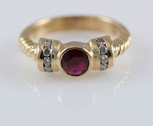 Ruby Diamond Ring