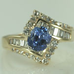 Ceylon Violet Blue Sapphire Ring