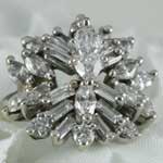 Diamond Ice Cocktail Ring