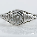 Diamond Filigree Wedding Ring
