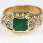 Emerald Diamond Ring