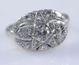 Star Diamond Platinum Ring