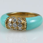 Persian Turquoise Diamond Ring