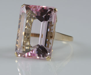 Big Rose Quartz Ring