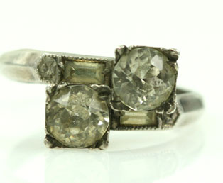 Vintage Silver Engagement Ring