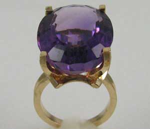Big Amethyst Ring