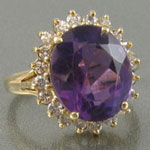 Deep Purple Amethyst Ring
